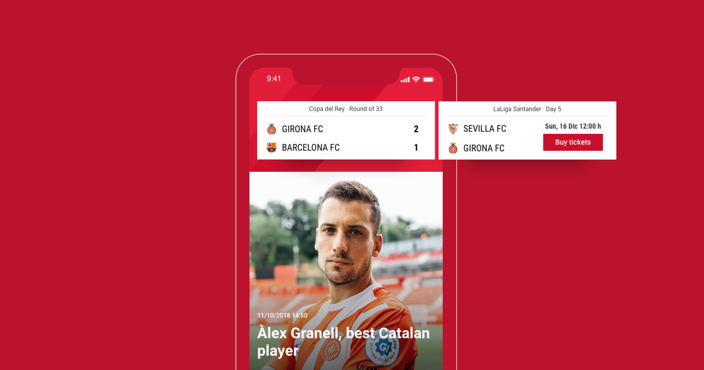 Football app design