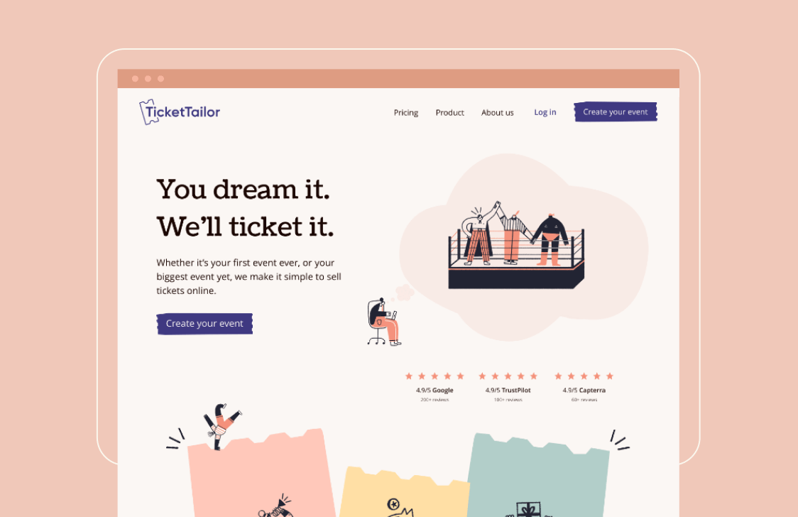 TicketTailor design