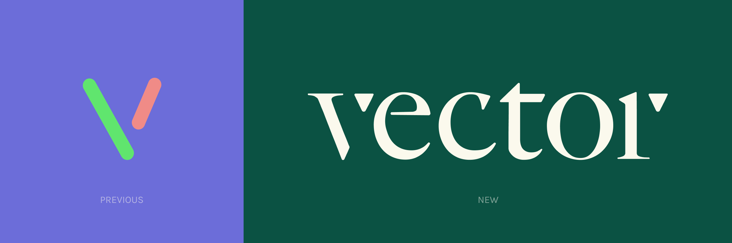 vector logo before and after